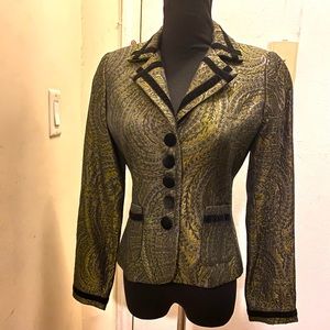 Foravi Brocade & Velvet Jacket